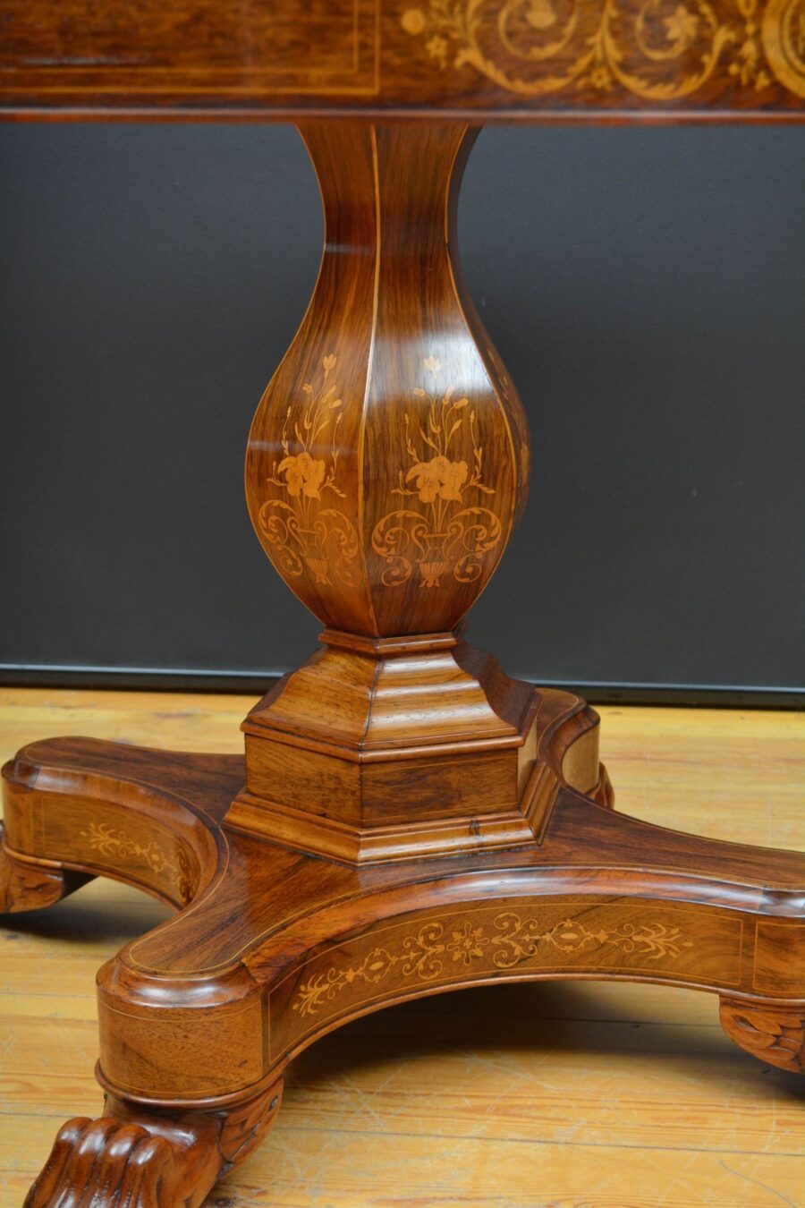 French Inlaid Gueridon Table - Image 11