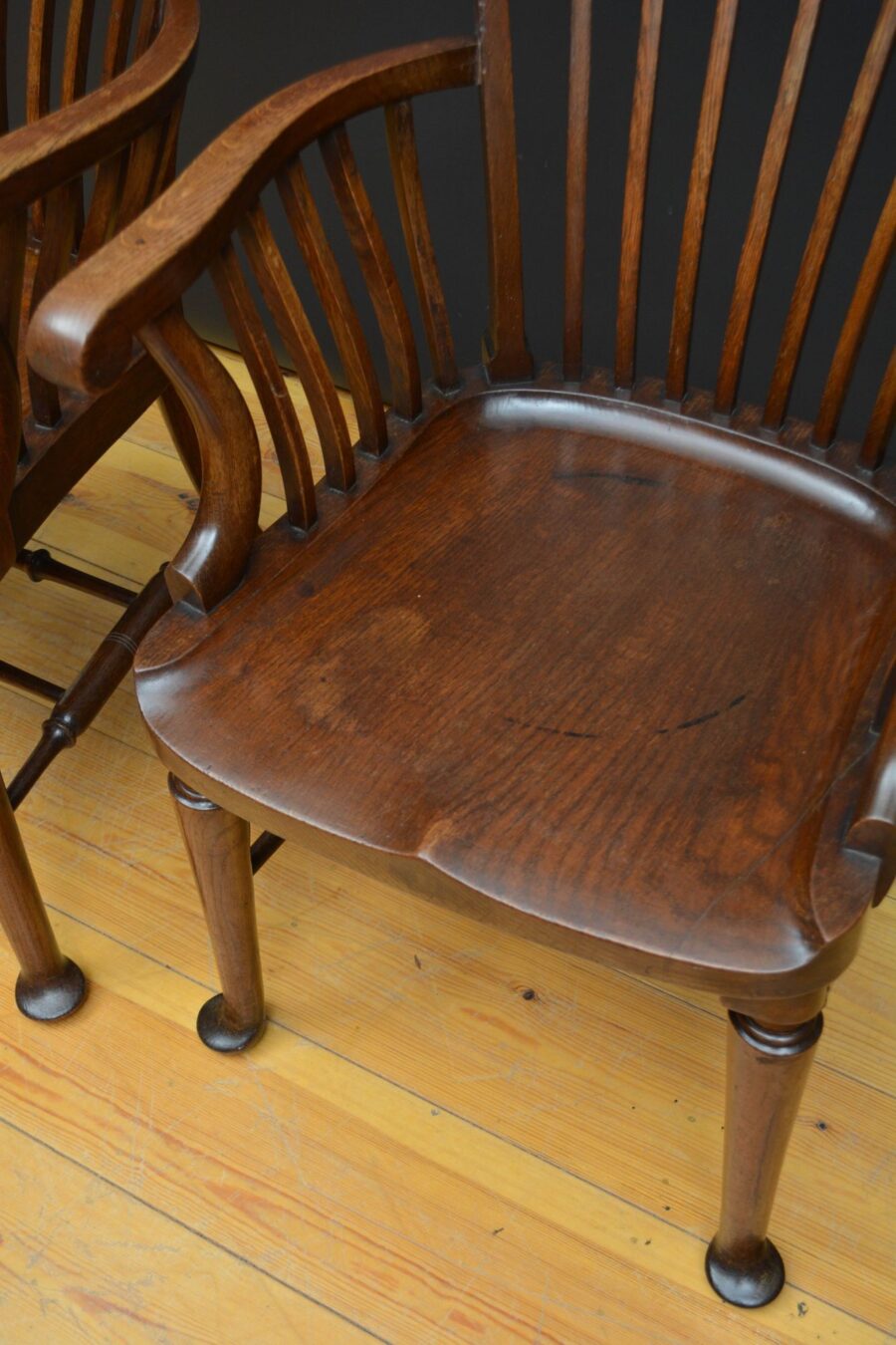 Pair of Late Victorian Elbow Chairs / Office Chairs - Image 14