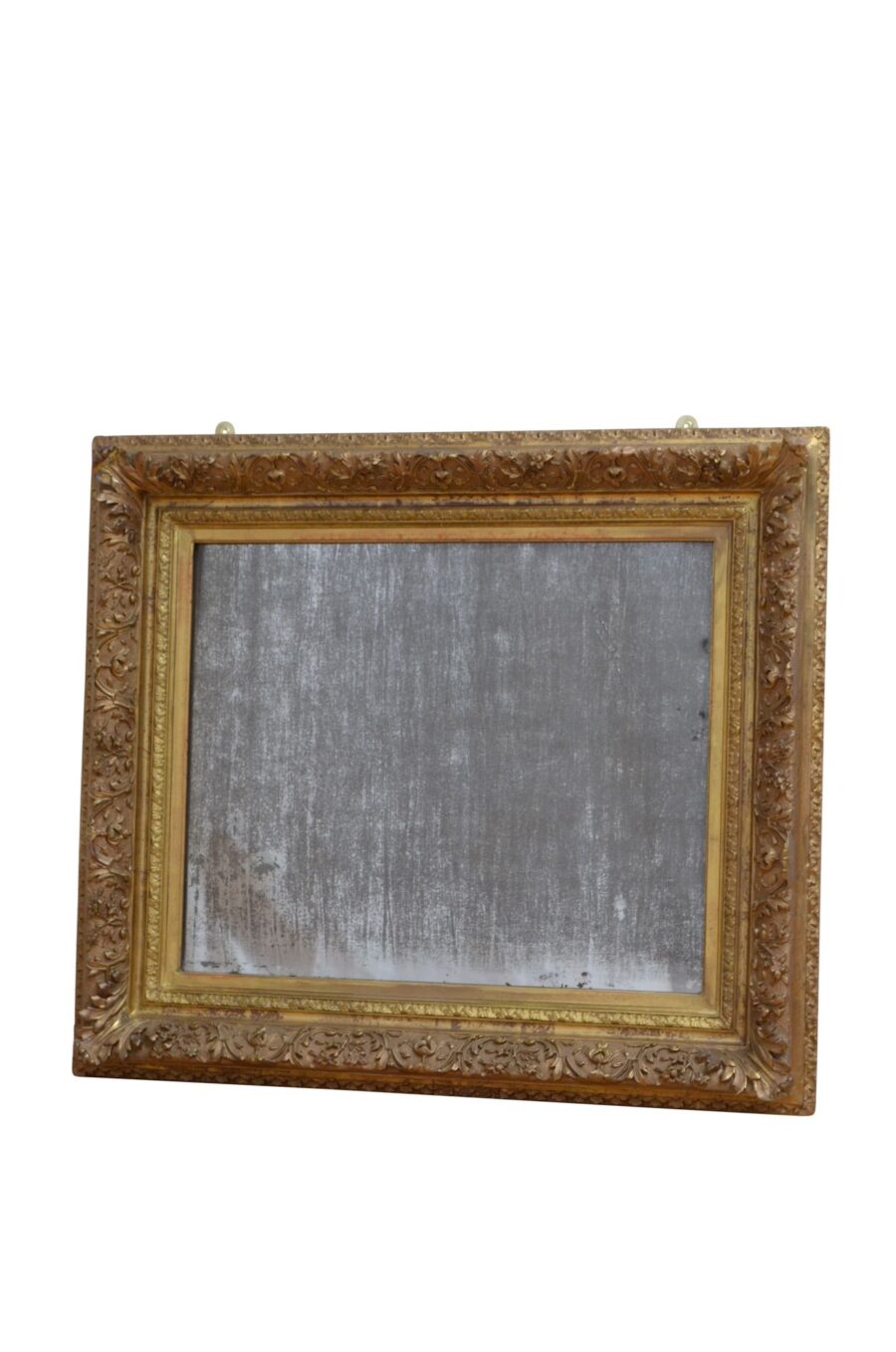 19th Century Giltwood Wall Mirror Gilded Mirror H79cm - Image 2
