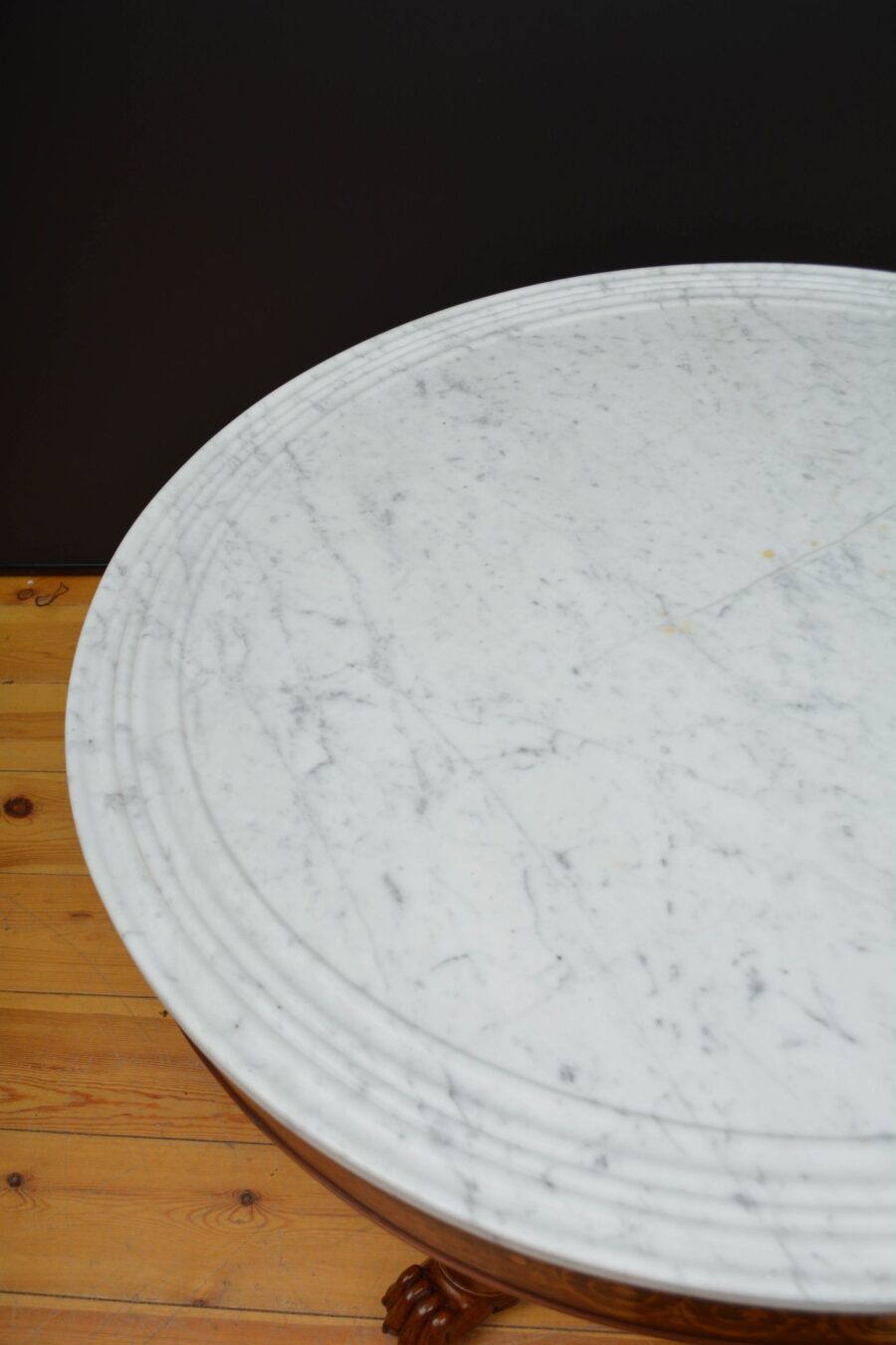 French Inlaid Gueridon Table - Image 3