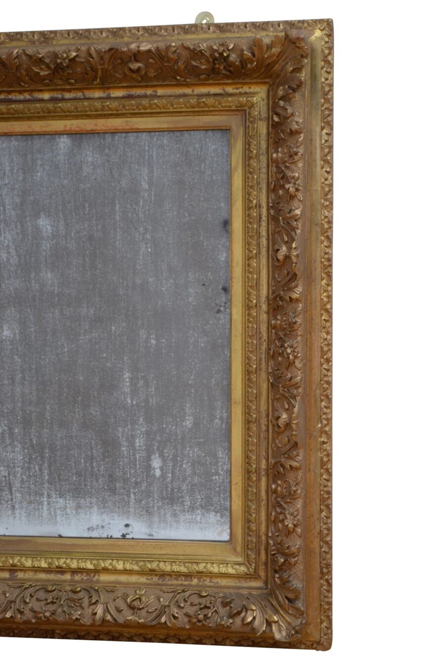 19th Century Giltwood Wall Mirror Gilded Mirror H79cm - Image 5