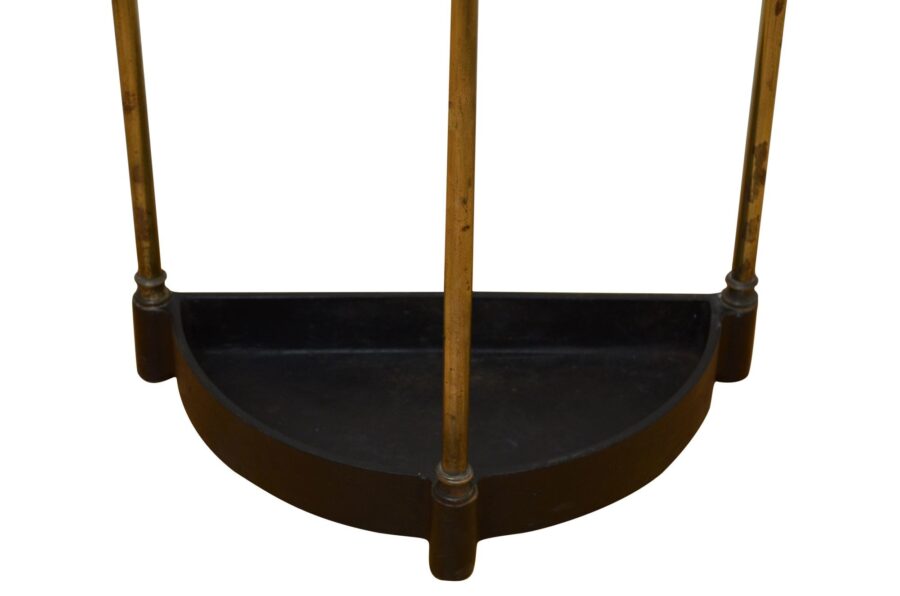 English Victorian Demi Lune Umbrella Stand - Image 8
