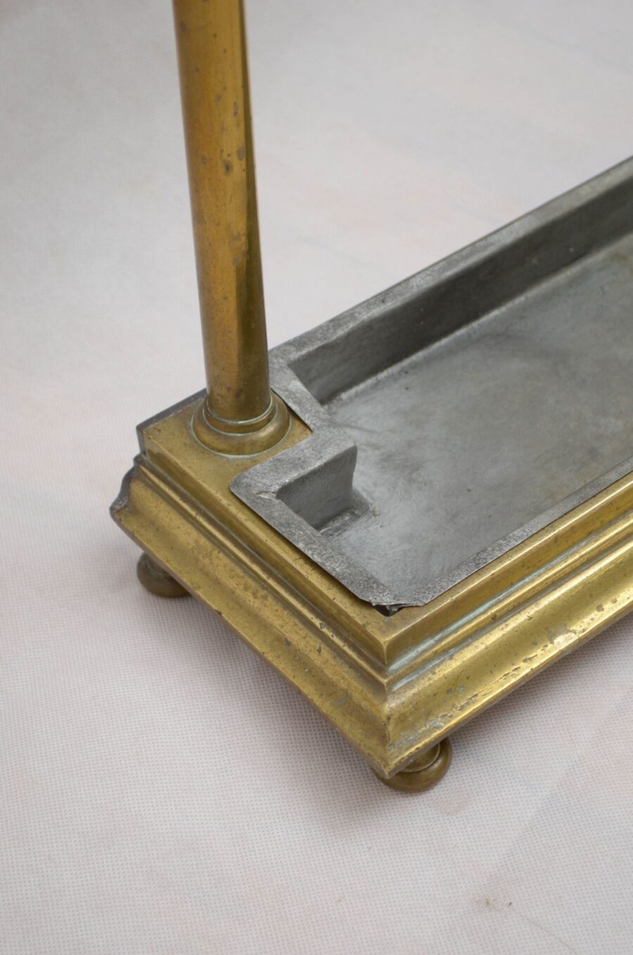 Victorian Brass D Shaped Walking stick Stand Umbrella Stand - Image 8