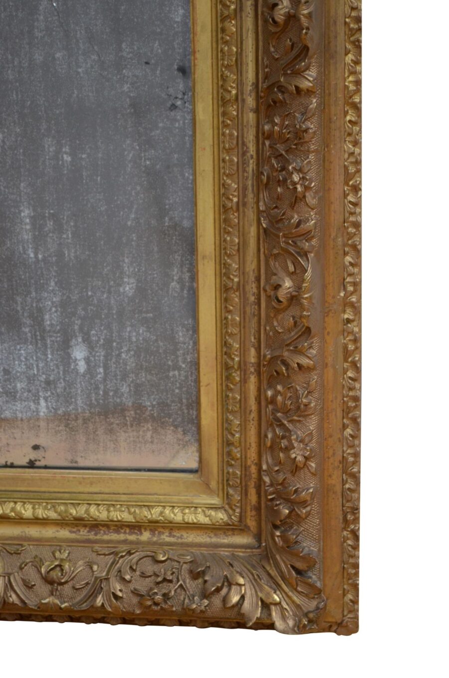 19th Century Giltwood Wall Mirror Gilded Mirror H79cm - Image 10
