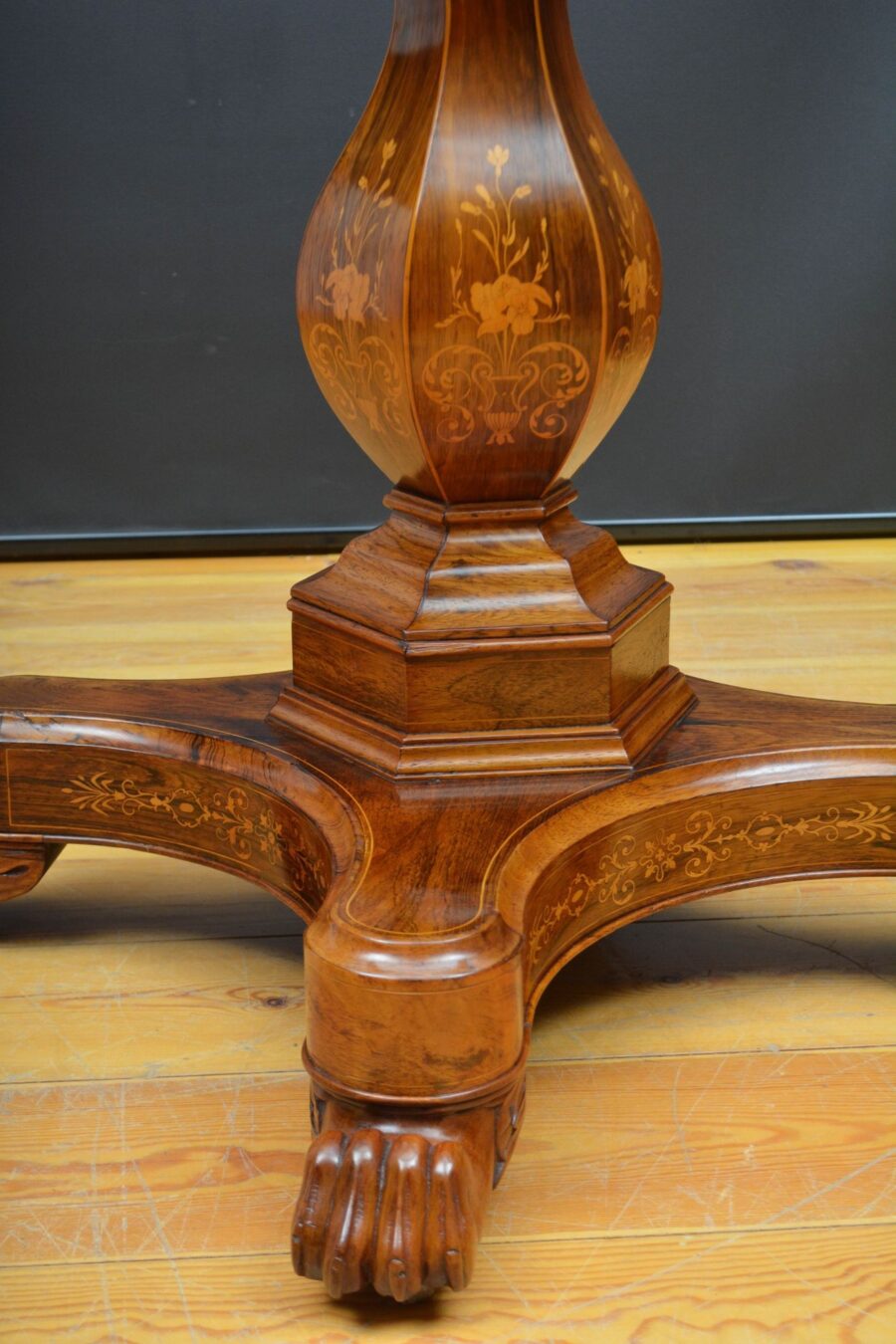French Inlaid Gueridon Table - Image 10