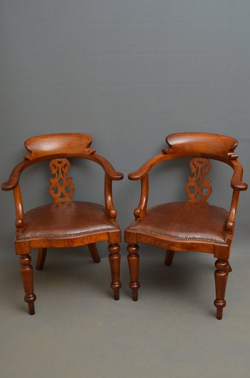 Victorian Leather Office Chair