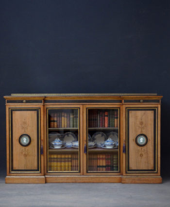 Victorian Walnut Bookcase by Lamb of Manchester