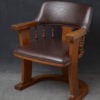 Unusual Arts and Crafts Oak Desk Chair