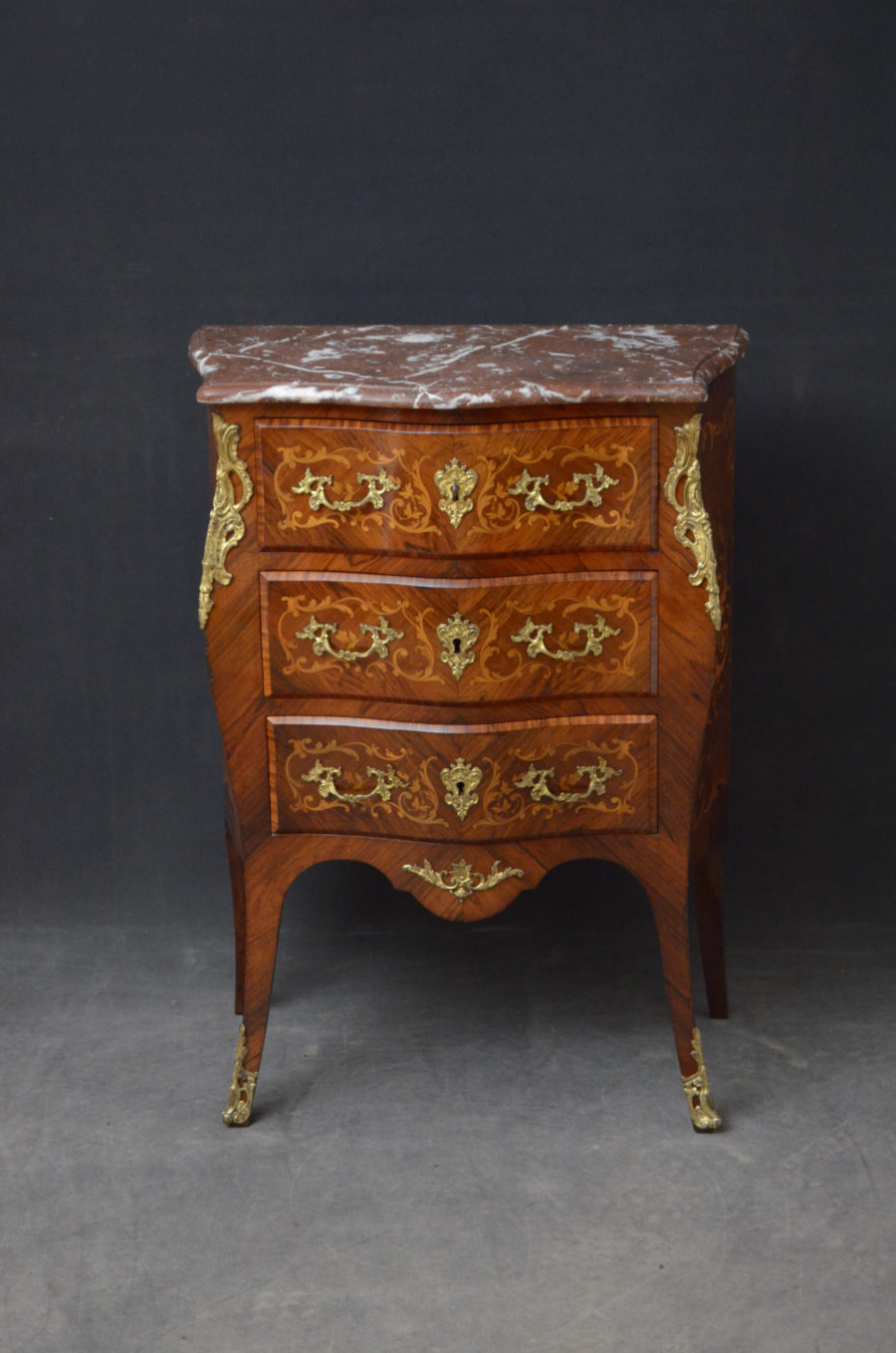 Turn of the Century Bombe Chest of Drawers