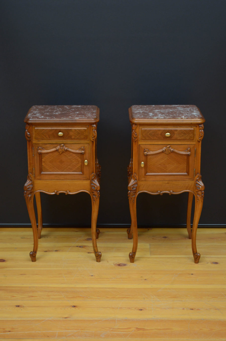 Pair Of Bedside Cabinets in Walnut