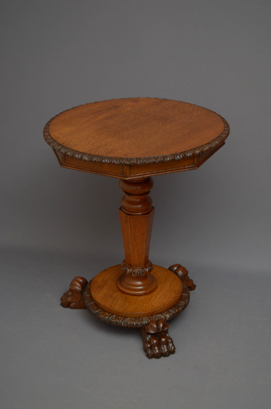Victorian Oak Side Table
