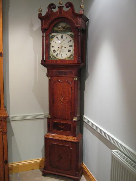 Early Victorian Longcase Clock by D. Bowen, Alfreton