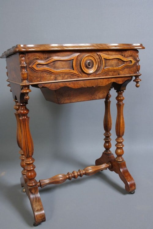 Victorian Walnut Work Table