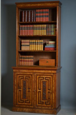 Victorian Library Bookcase in Walnut