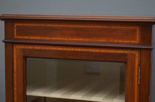 Elegant Edwardian Mahogany Cabinet